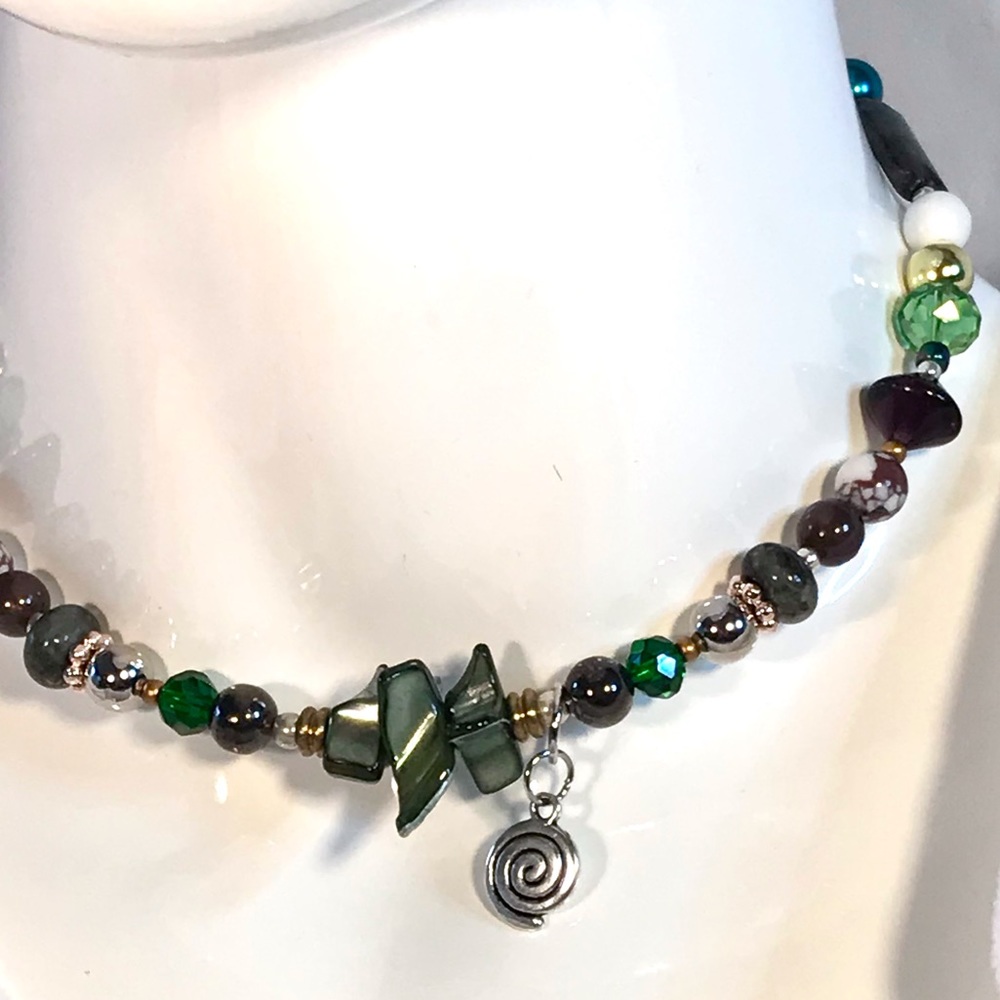 Handmade Pachamama Necklace, Vintage & Modern Elements (N07-2) New Without Tags - Picture 4 of 8